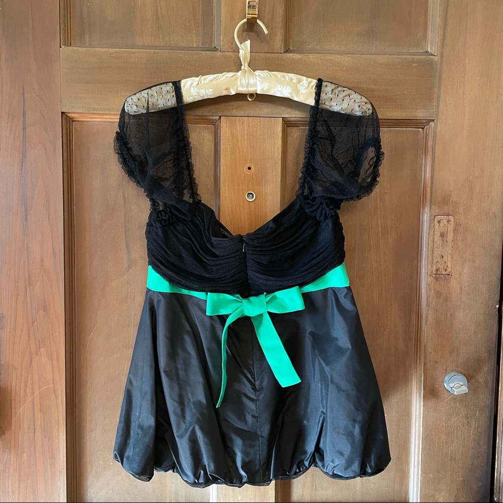 Marc Jacobs silk taffeta cocktail blouse